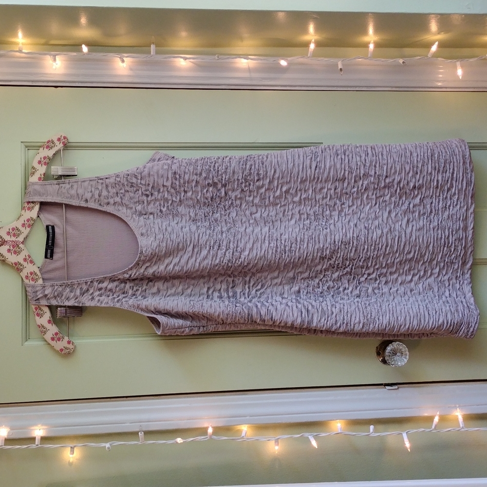 Women's Gemstone grey scrunchy fabric size Large dress